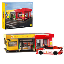 Shell Service Station with Car - 1697 pcs - Beanie Games