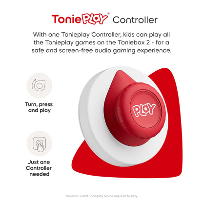 Sky Blue Toniebox 2 Play Set with Bluey Tonie, Tonieplay Game, Tonieplay Controller - Beanie Games