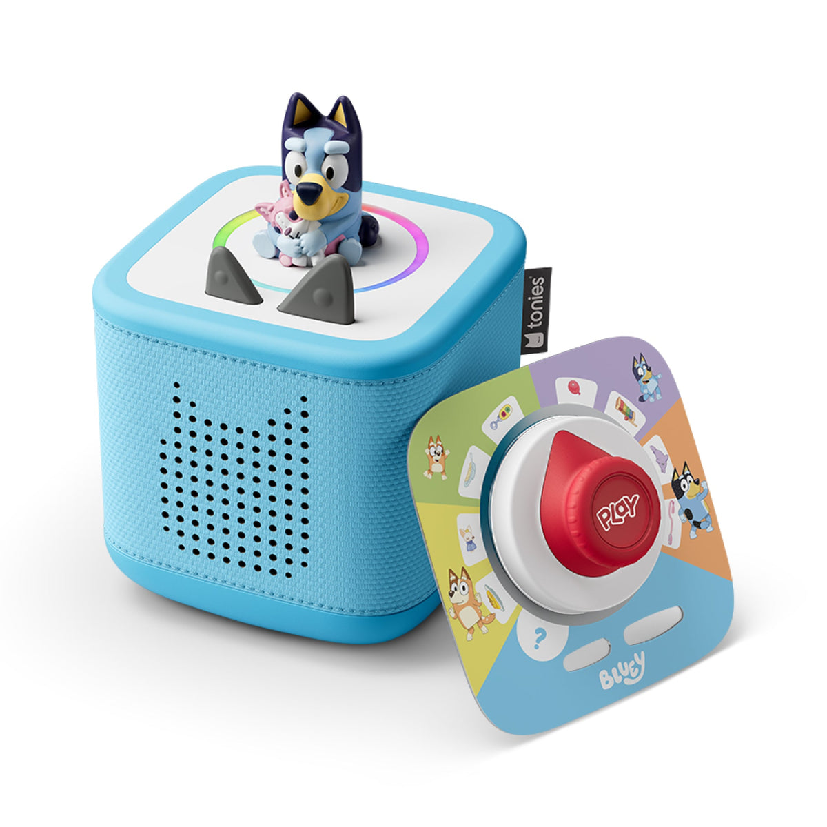 Sky Blue Toniebox 2 Play Set with Bluey Tonie, Tonieplay Game, Tonieplay Controller - Beanie Games