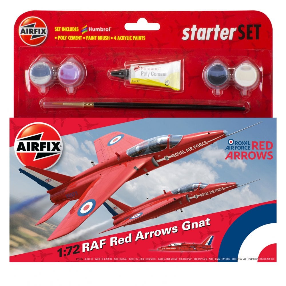 Small Starter Set - RAF Red Arrows Gnat - Beanie Games