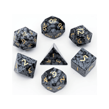 Snow Flake Gemstone - Engraved with Gold - Beanie Games