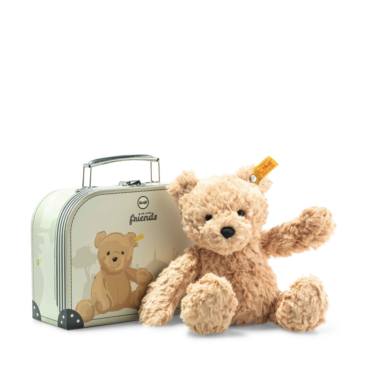 Soft Cuddly Friends Jimmy Teddy Bear In Suitcase - Beanie Games