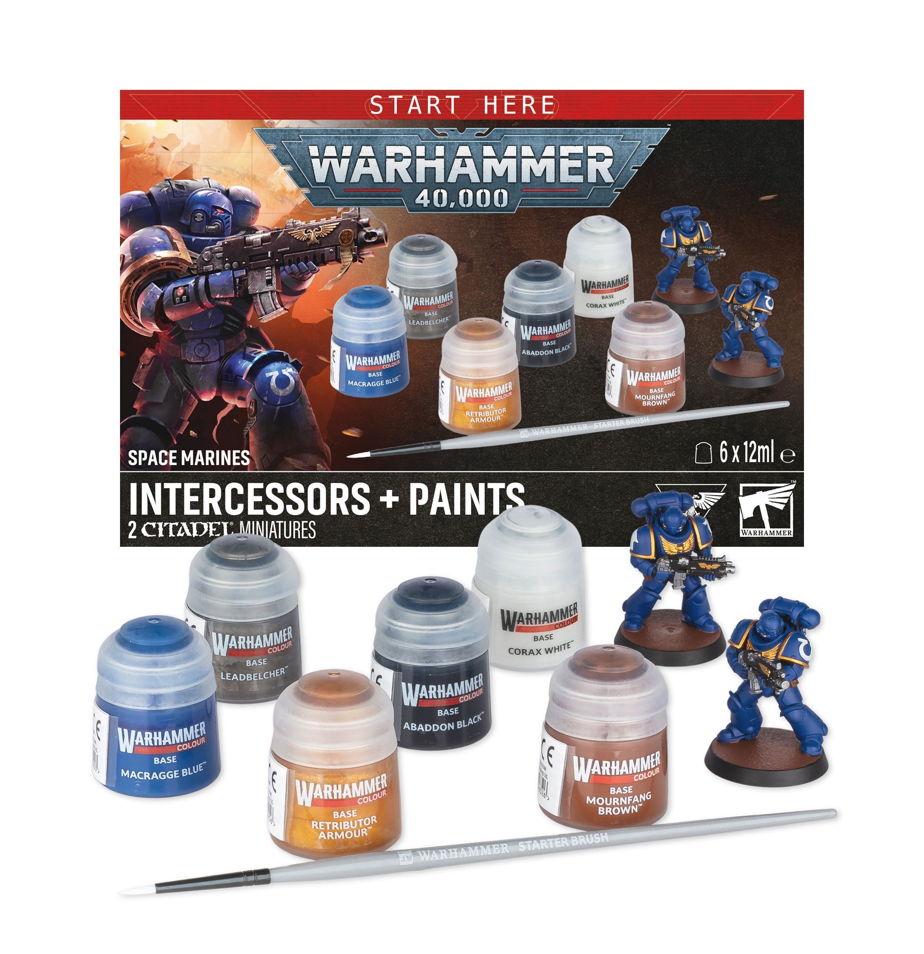 Space Marine Intercessors + Paints Eng (2026) - Beanie Games