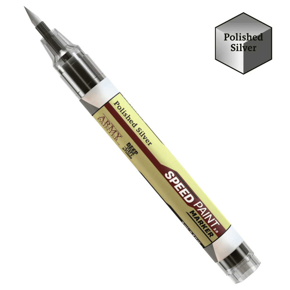 Speed Paint Marker - Polished Silver - Beanie Games