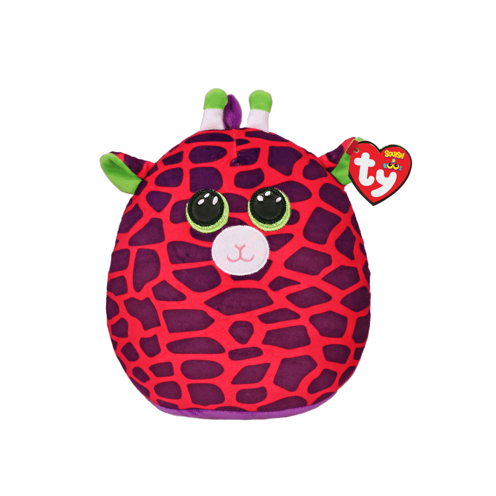 Squish A Boo: Gilbert Giraffe Medium (Pink) - Beanie Games