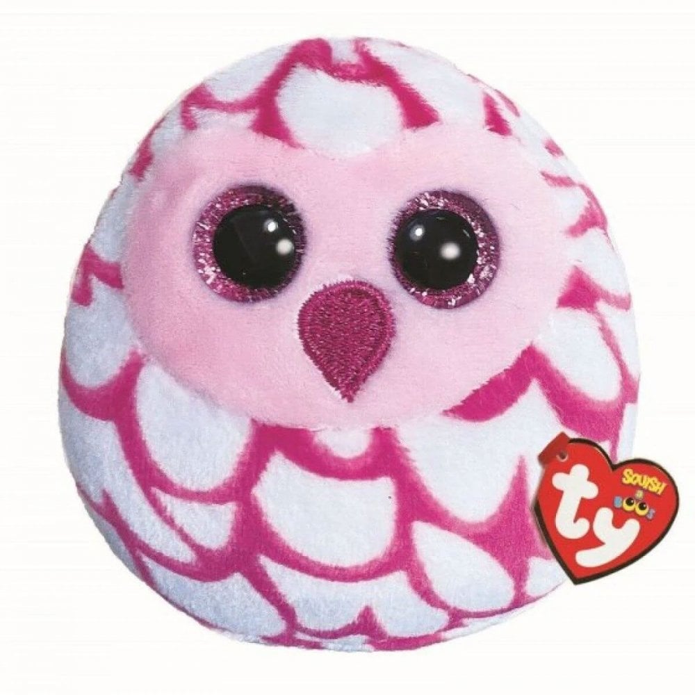 Squish A Boo: Pinky Owl (Mini) - Beanie Games