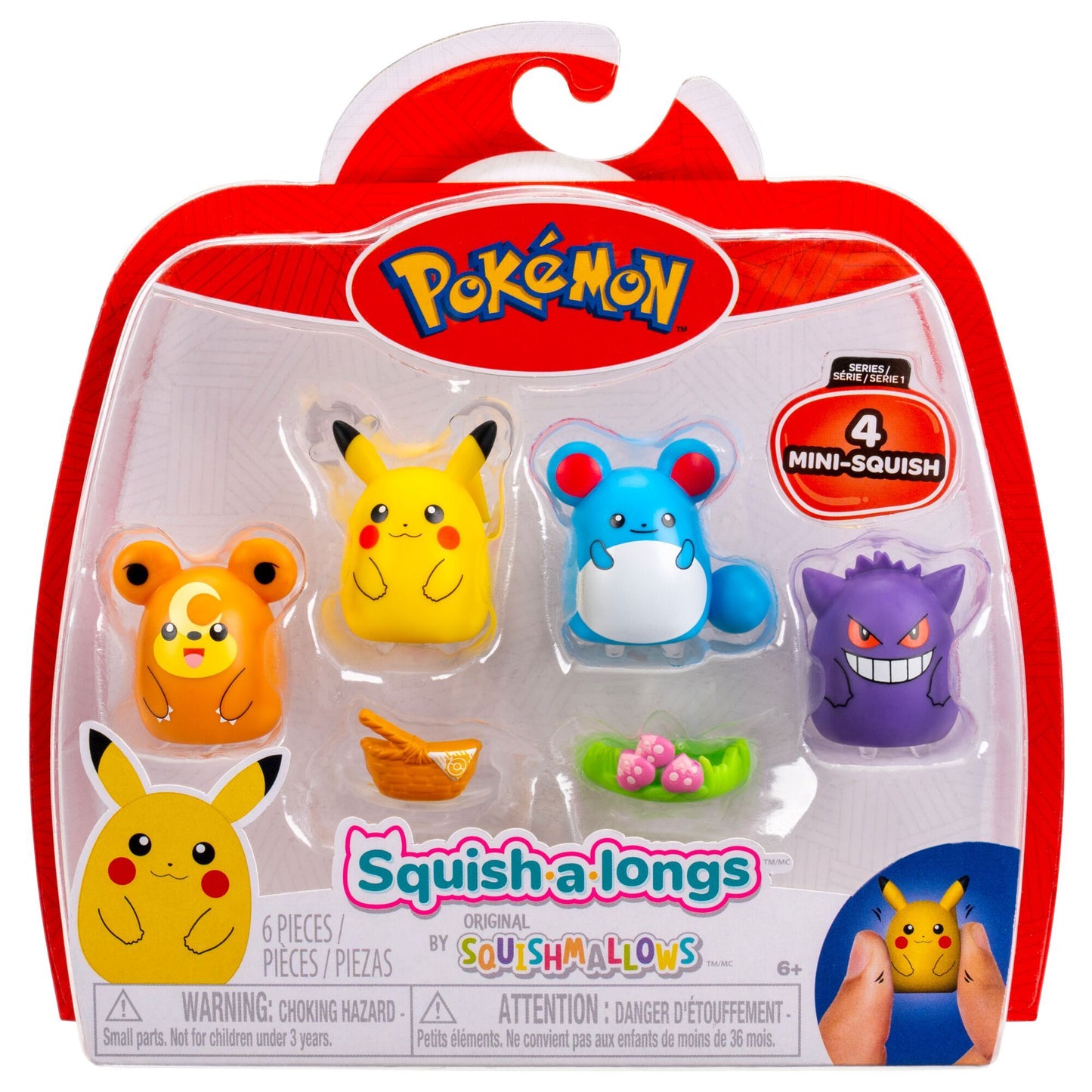 Squishalongs - Pokemon 4 Pack (Style 2) W1 - Beanie Games