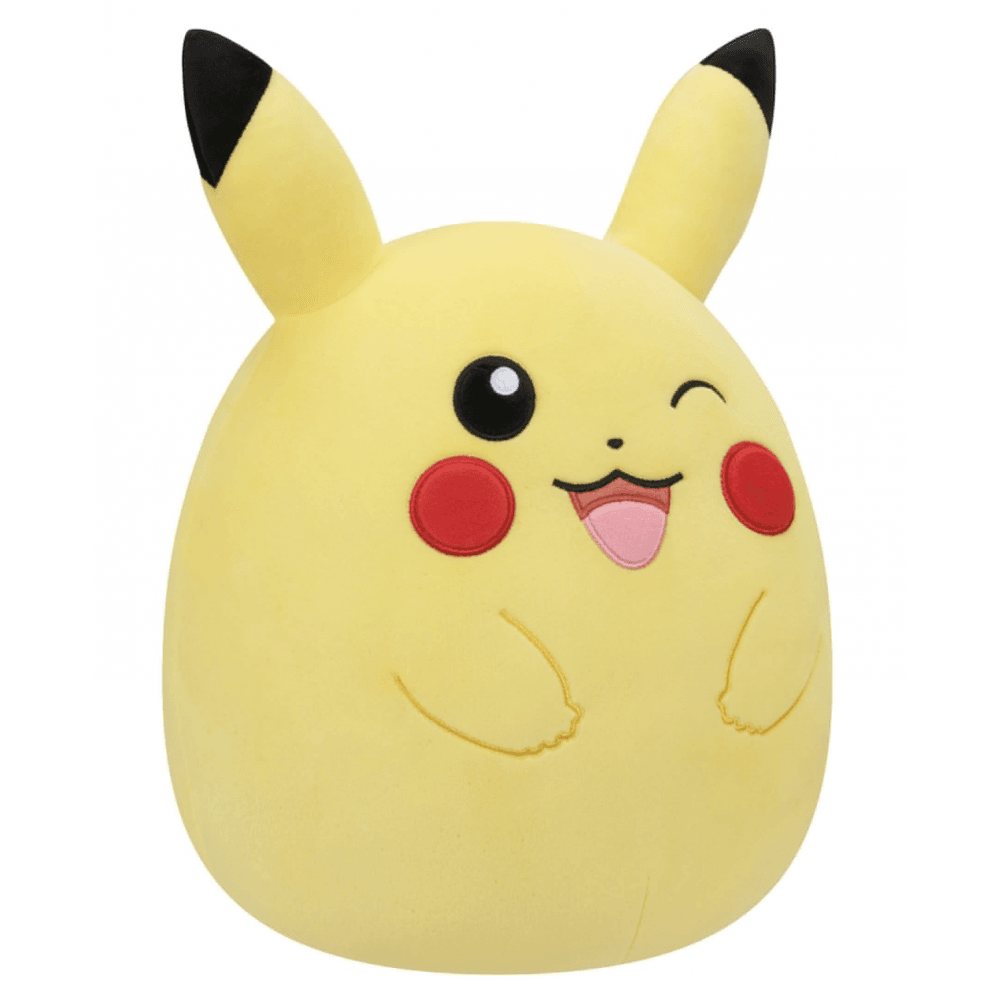 Squishmallows 14" Pokemon Winking Pikachu - Beanie Games