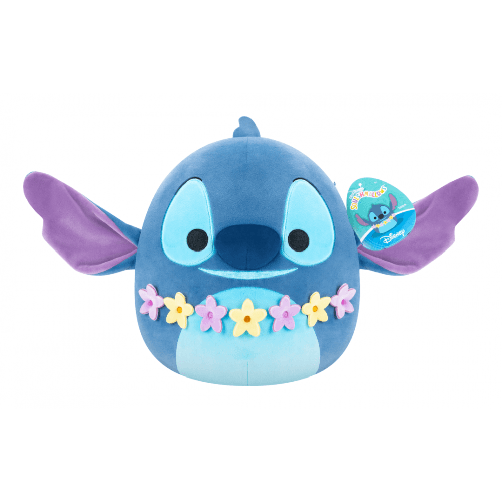 Squishmallows - 8in Disney Stitch w/ Lei - Beanie Games