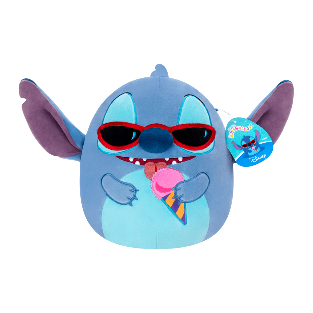 Squishmallows - 8in Disney Stitch w/ Snow Cone - Beanie Games
