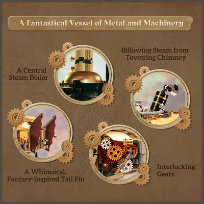 Steampunk Airship - 1949 pcs - Beanie Games