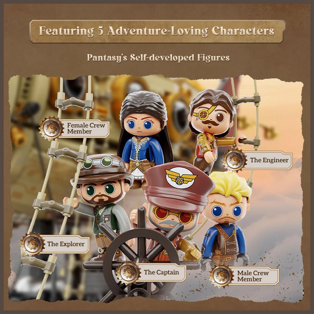 Steampunk Airship - 1949 pcs - Beanie Games
