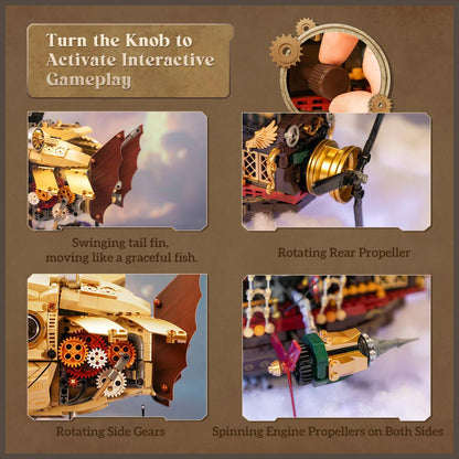 Steampunk Airship - 1949 pcs - Beanie Games