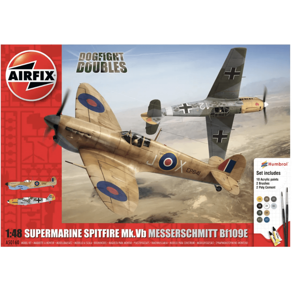 Supermarine Spitfire Mk.Vb Messerschmitt Bf109E Dogfight Double Gift Set - Beanie Games
