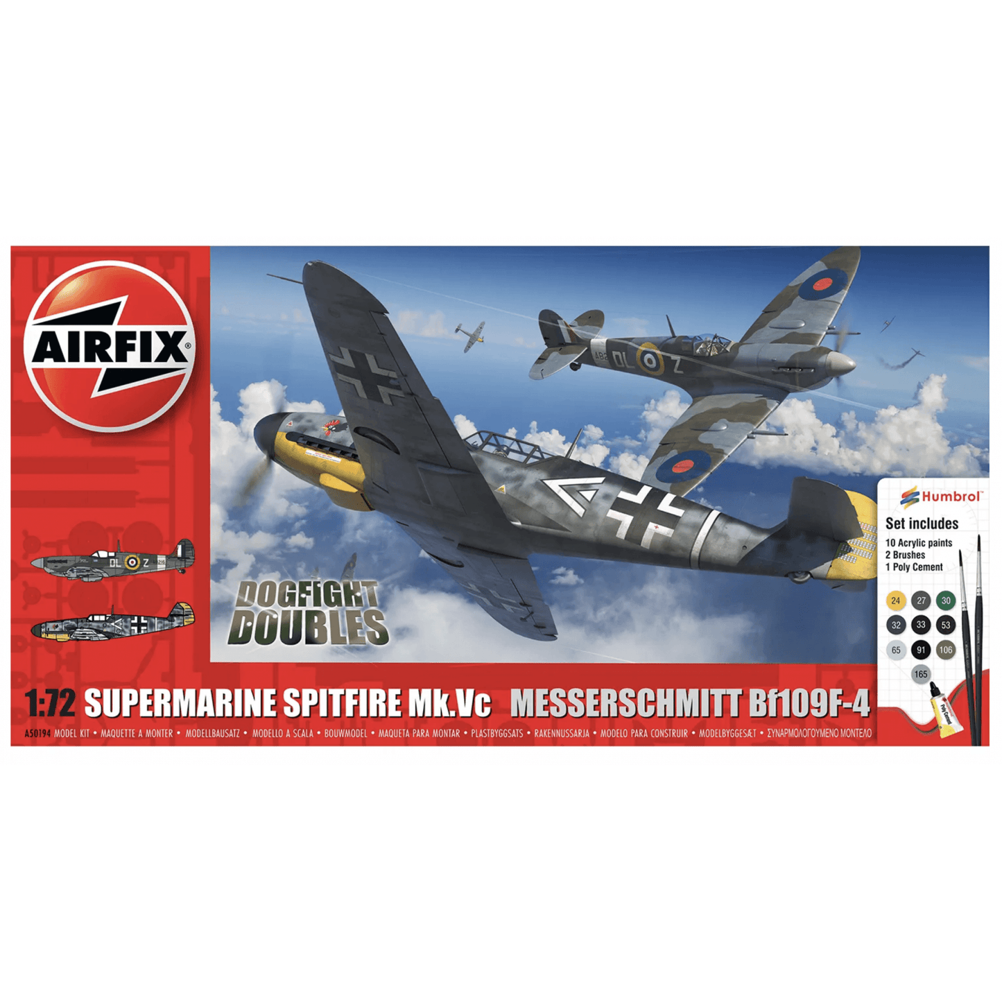 Supermarine Spitfire Mk.Vc vs Bf109F - 4 Dogfight Double - Beanie Games