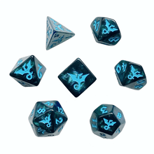 Swirl Dragon Sea - Polyhedral Dice Set - Beanie Games