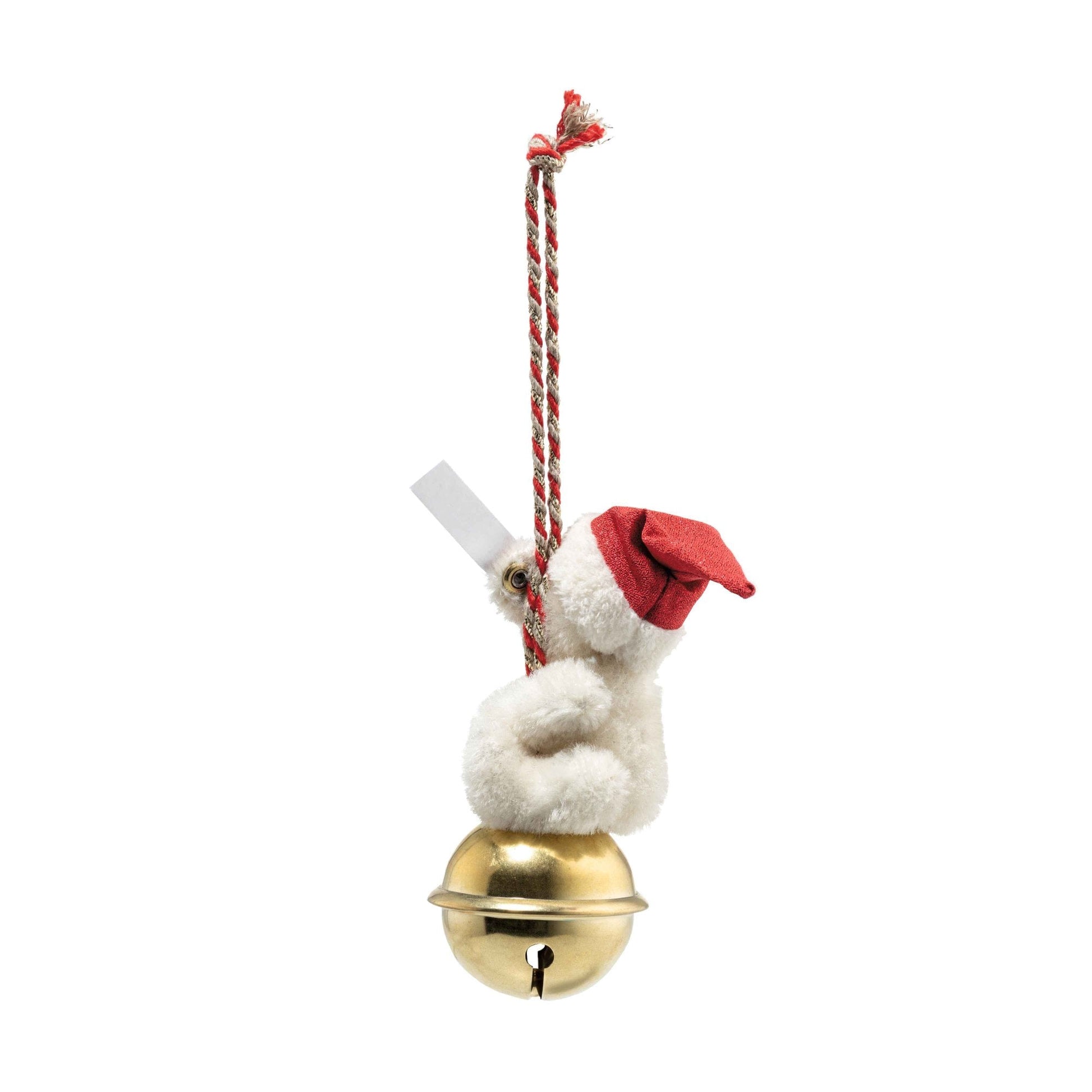 Teddy Bear Ornament On Bell - Beanie Games