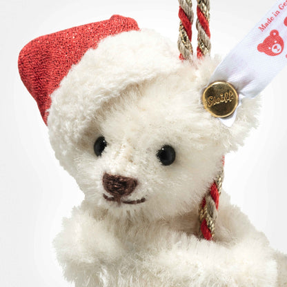 Teddy Bear Ornament On Bell - Beanie Games