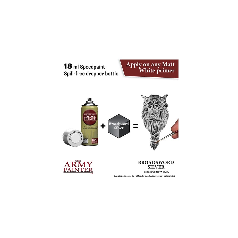 The Army Painter - Speedpaint 2.0 - Broadsword Silver - Beanie Games