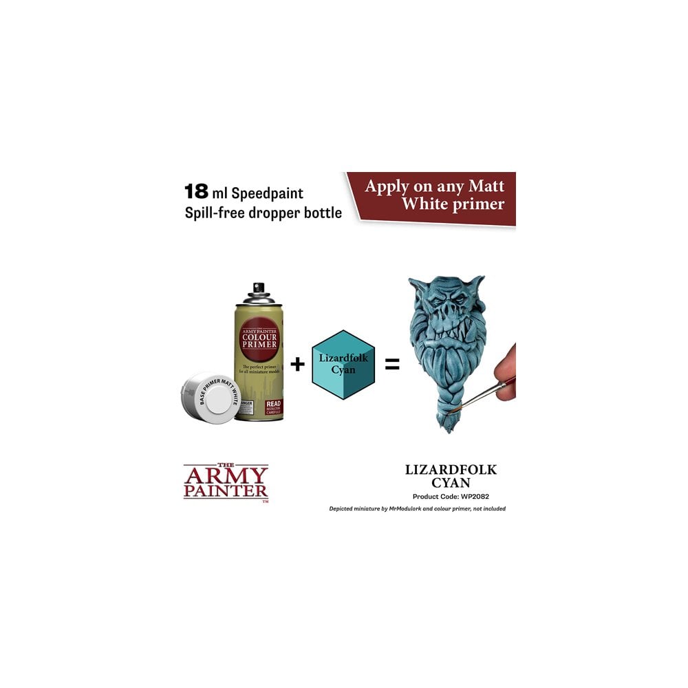 The Army Painter - Speedpaint 2.0 - Lizardfolk Cyan - Beanie Games