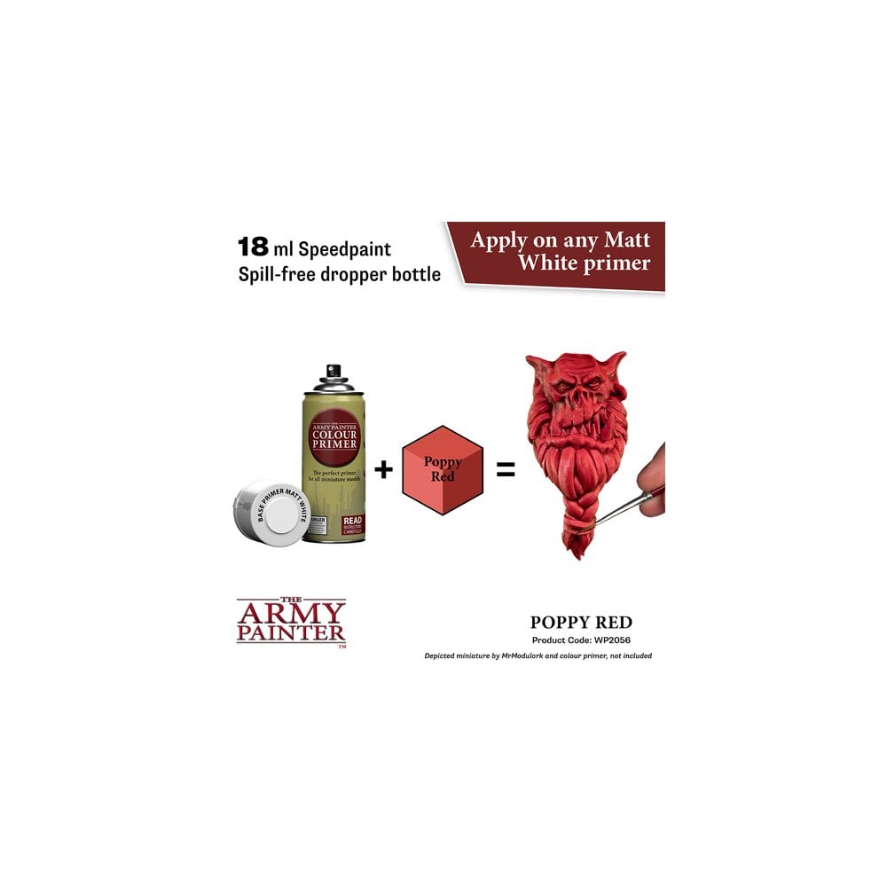 The Army Painter - Speedpaint 2.0 - Poppy Red - Beanie Games