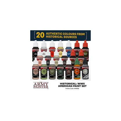 The Army Painter - Warpaints Fanatic Historical Set - WWII American - Beanie Games