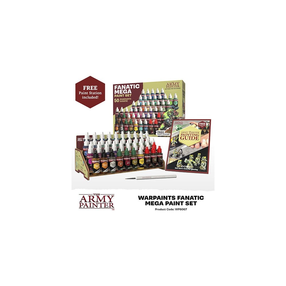 The Army Painter - Warpaints Fanatic Mega Paint Set - Beanie Games
