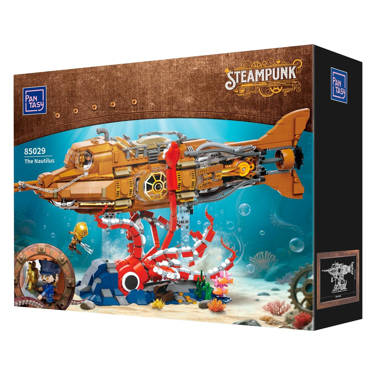 The Nautilus Steampunk Submarine - 2552 pcs - Beanie Games
