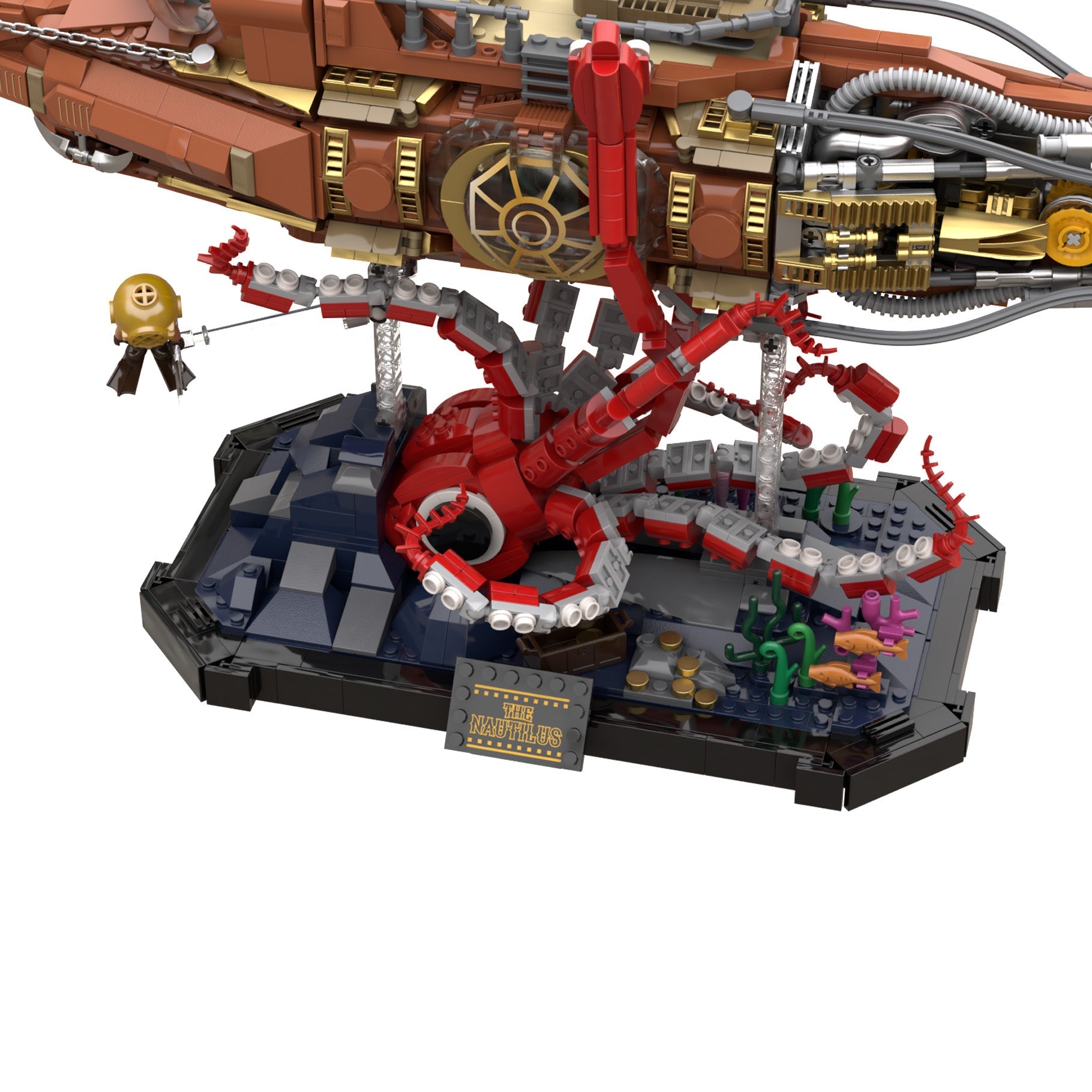 The Nautilus Steampunk Submarine - 2552 pcs - Beanie Games