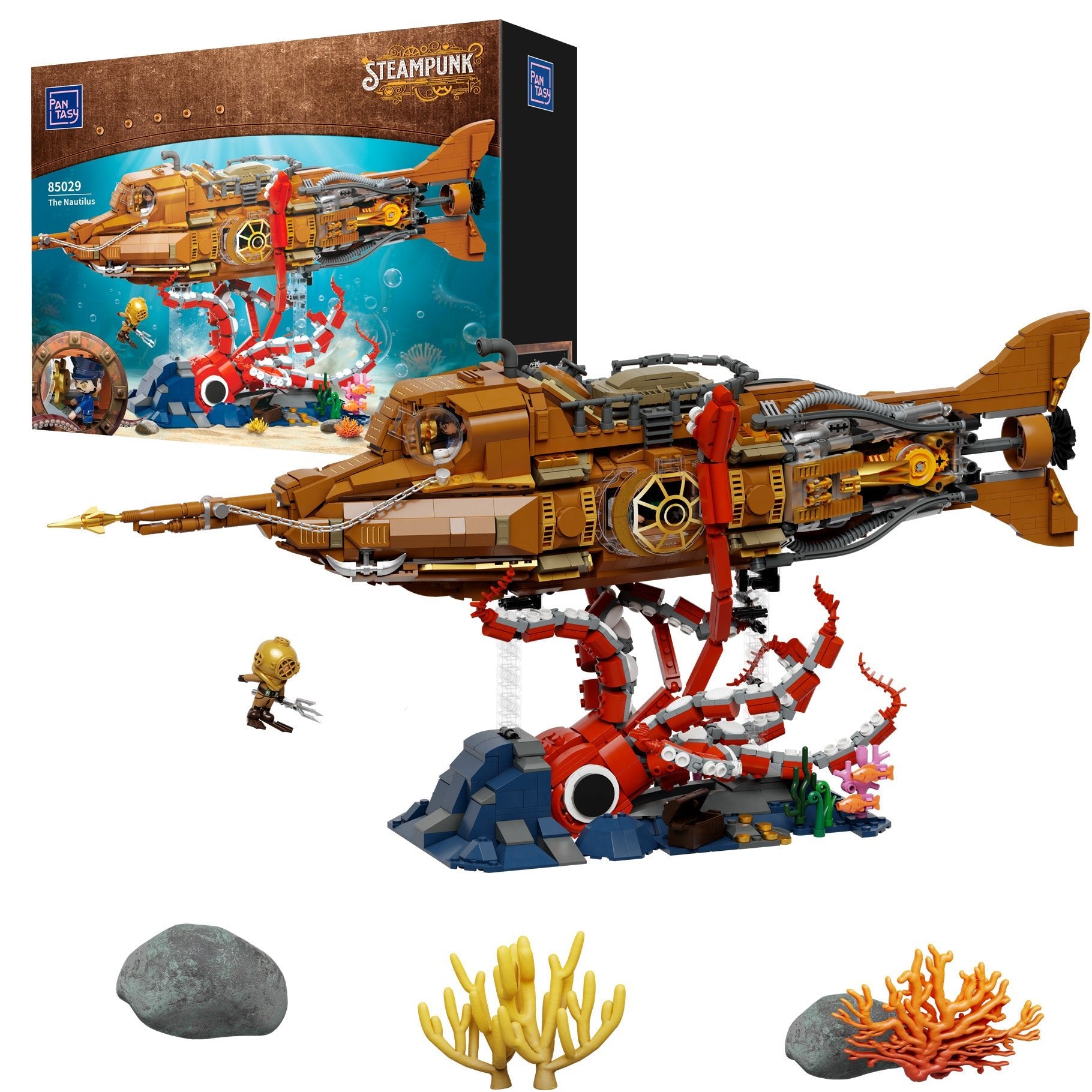 The Nautilus Steampunk Submarine - 2552 pcs - Beanie Games