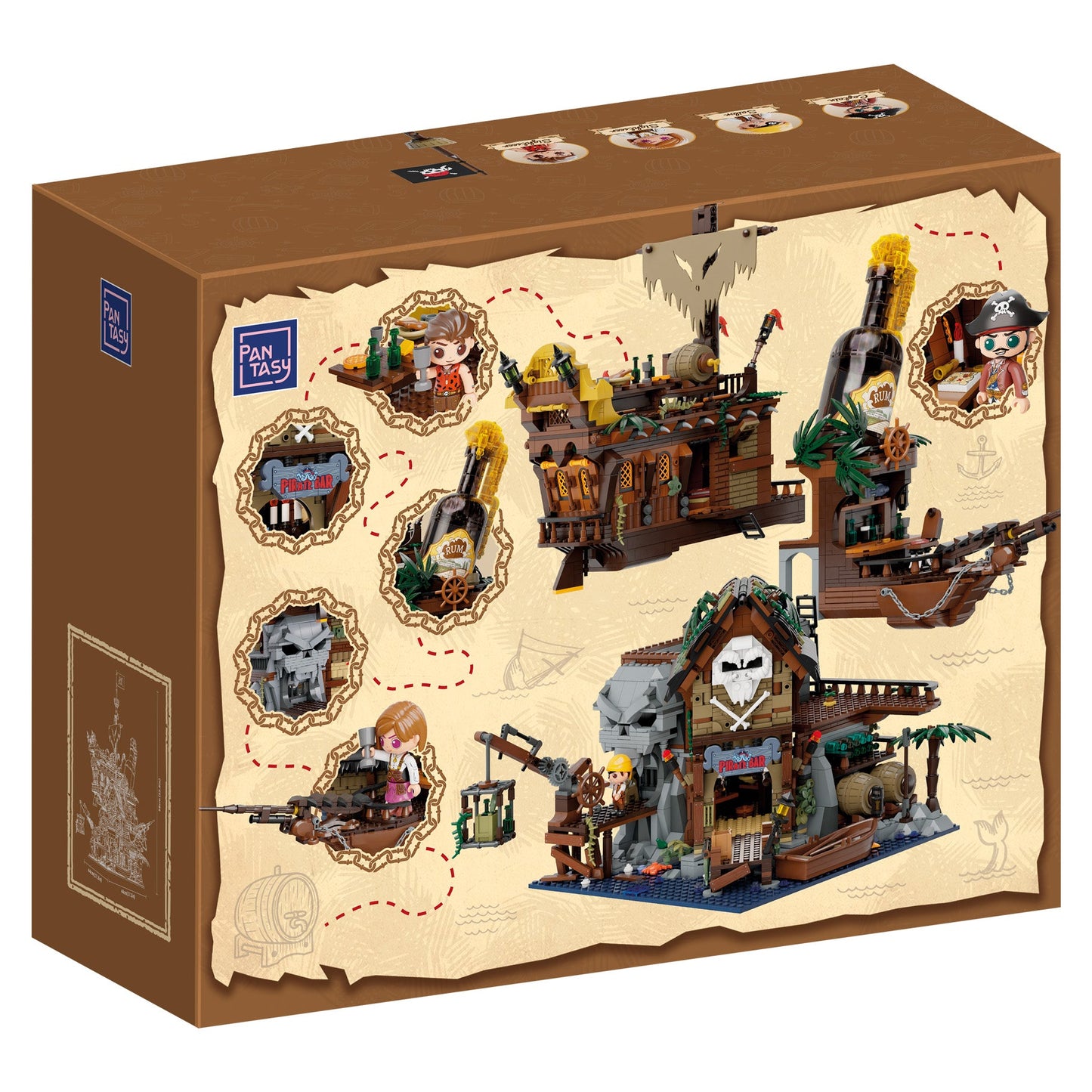 The Pirates Pub Ship Building - 2814 pcs - Beanie Games