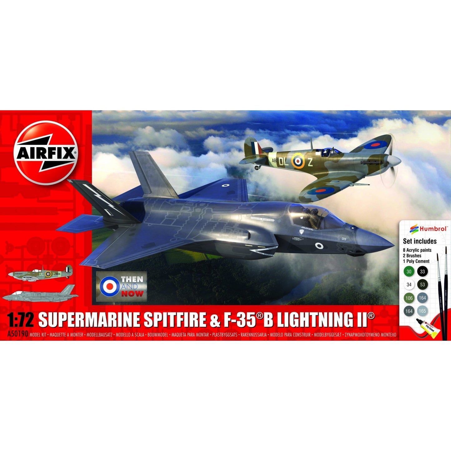 Then and Now Spitfire Mk.Vc & F - 35B Lightning II - Beanie Games
