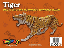 Tiger 3D Wooden Puzzle - Beanie Games