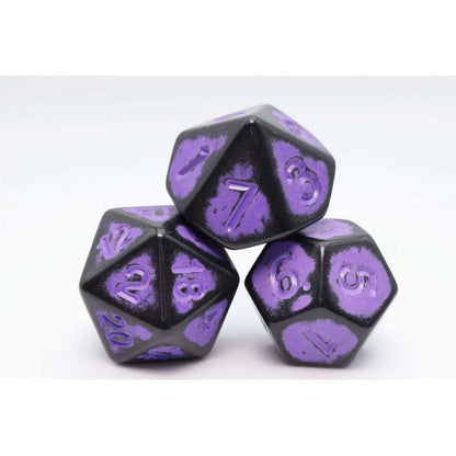 Timeworn Purple RPG Dice Set - Beanie Games