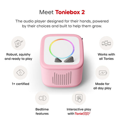 Toniebox 2 Cloud Pink ToniePlay Bundle - Lion King - Beanie Games