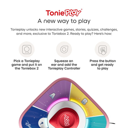 Toniebox 2 Cloud Pink ToniePlay Bundle - Lion King - Beanie Games