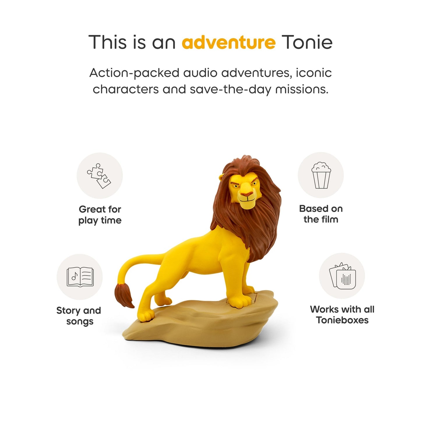 Toniebox 2 Cloud Pink ToniePlay Bundle - Lion King - Beanie Games
