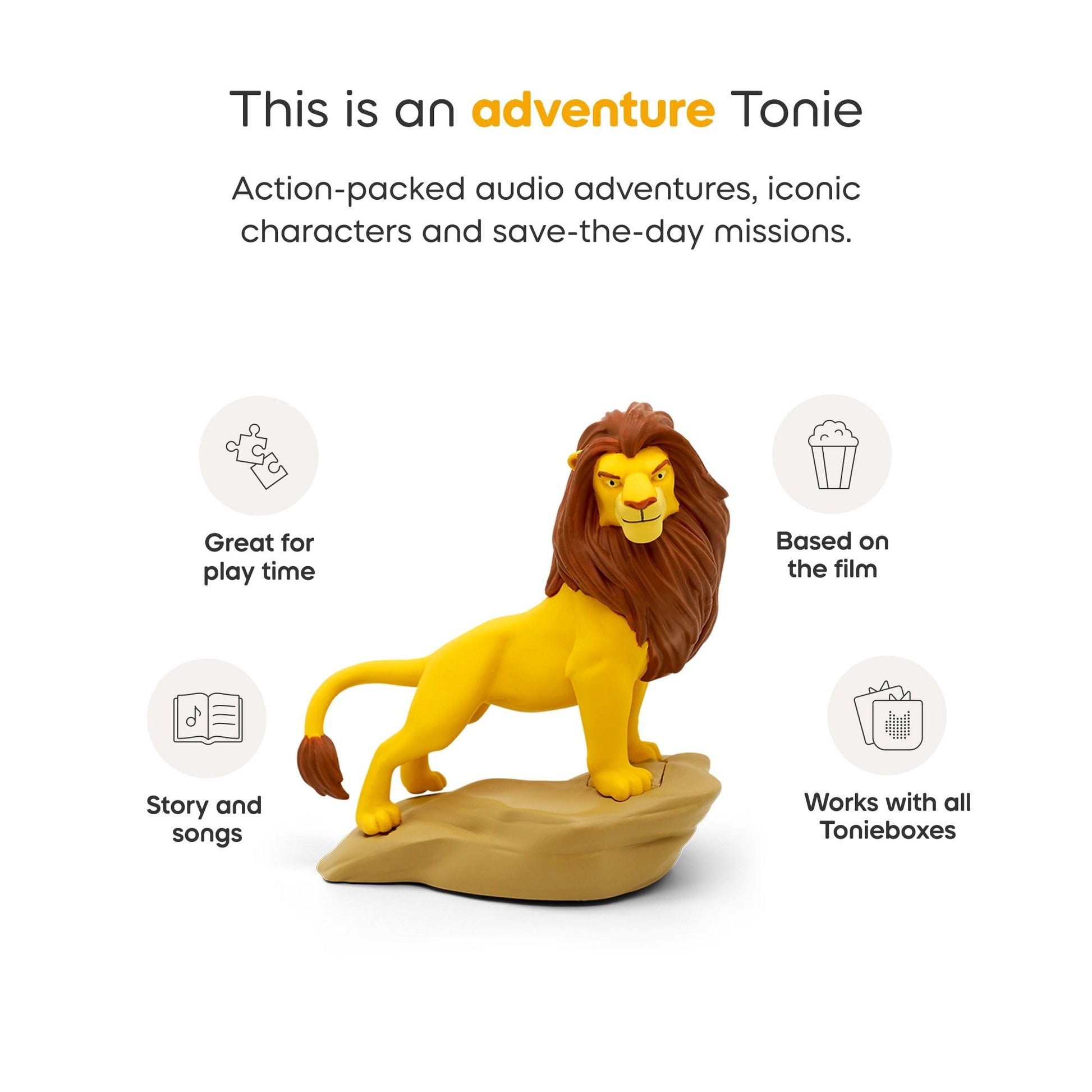 Toniebox 2 Cloud Pink ToniePlay Bundle - Lion King - Beanie Games