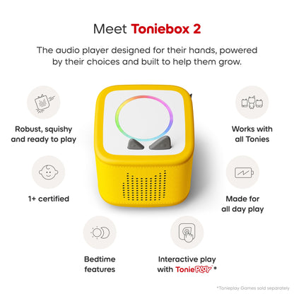 Toniebox 2 Lightning Yellow Starter Set incl. Pokémon Pikachu Tonie - Beanie Games