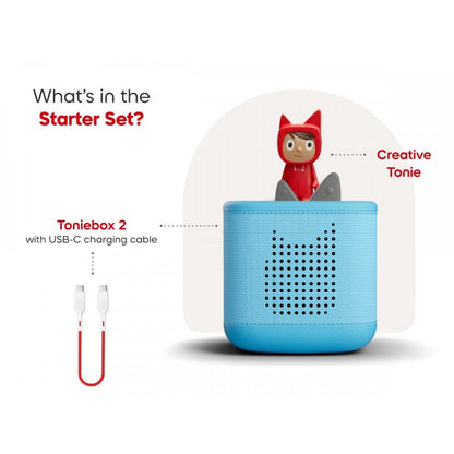 Toniebox 2 Sky Blue Starter Set incl. Creative Tonie Rubie - Beanie Games