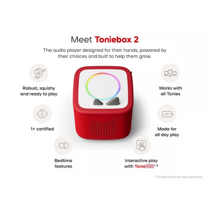Toniebox 2 Sunset Red Starter Set incl. Creative Tonie Rubie - Beanie Games