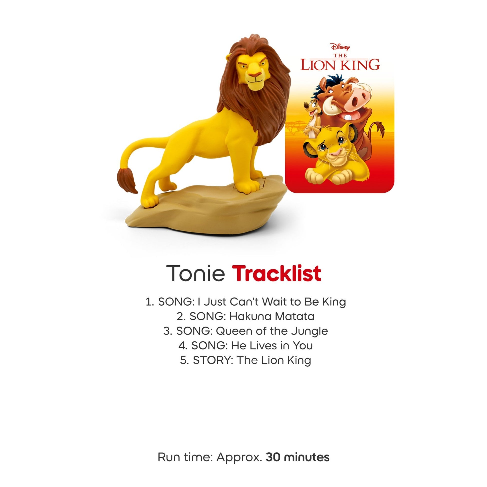 Toniebox 2 Sunset Red ToniePlay Bundle - Lion King - Beanie Games