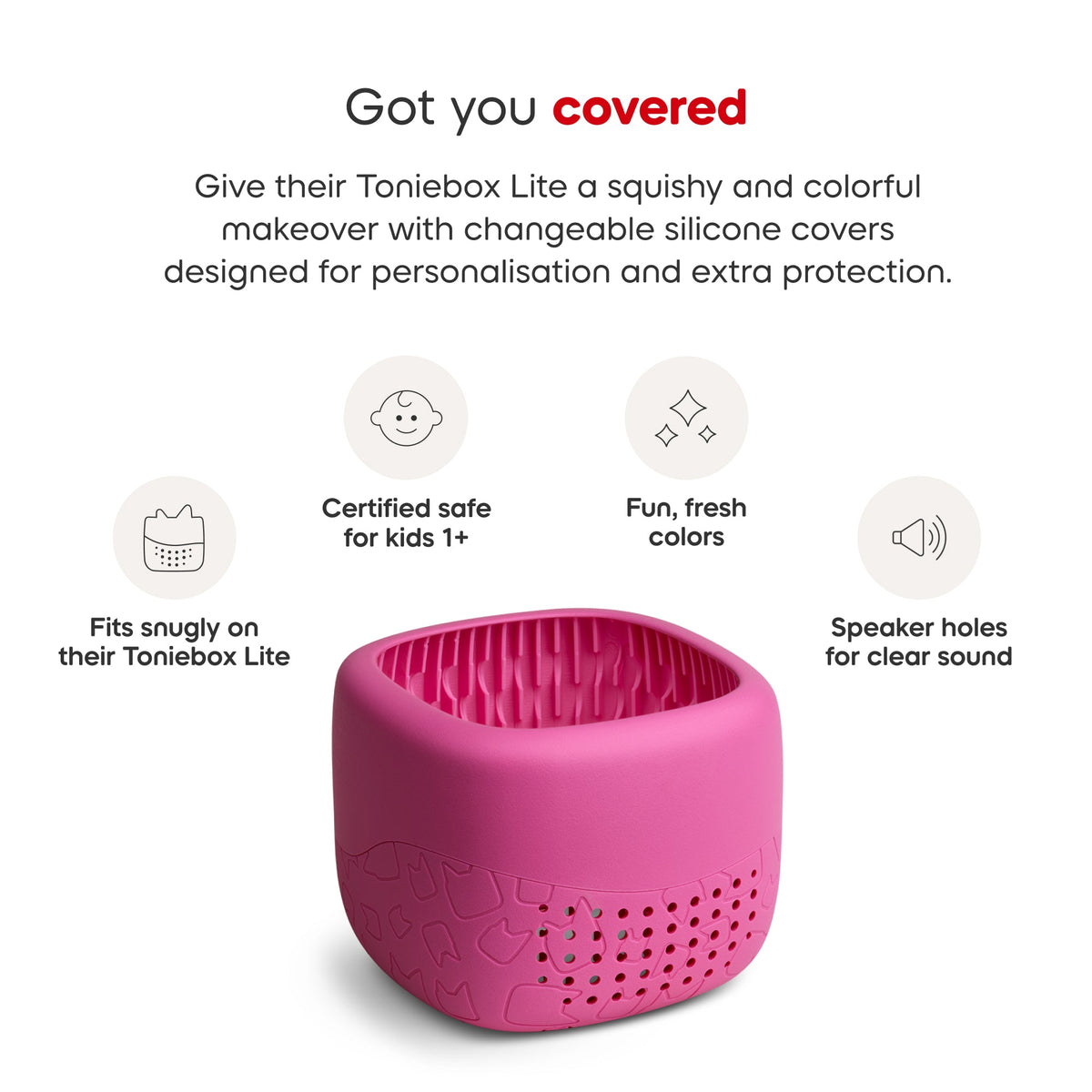Toniebox Lite Cover - Berry Pink - Beanie Games