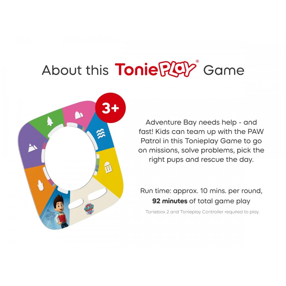 Tonieplay: Discover: PAW Patrol Adventure Bay Rescue Heroes (for Toniebox 2) - Beanie Games