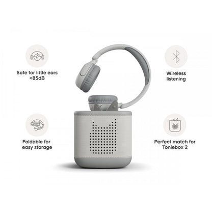 Tonies Bluetooth Headphones - Moon Grey - Beanie Games
