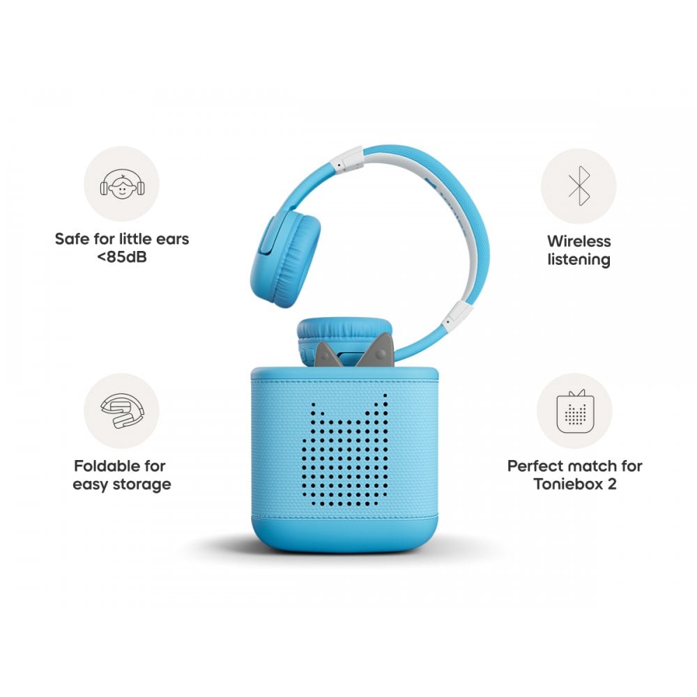 Tonies Bluetooth Headphones - Sky Blue - Beanie Games