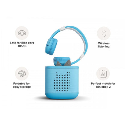 Tonies Bluetooth Headphones - Sky Blue - Beanie Games