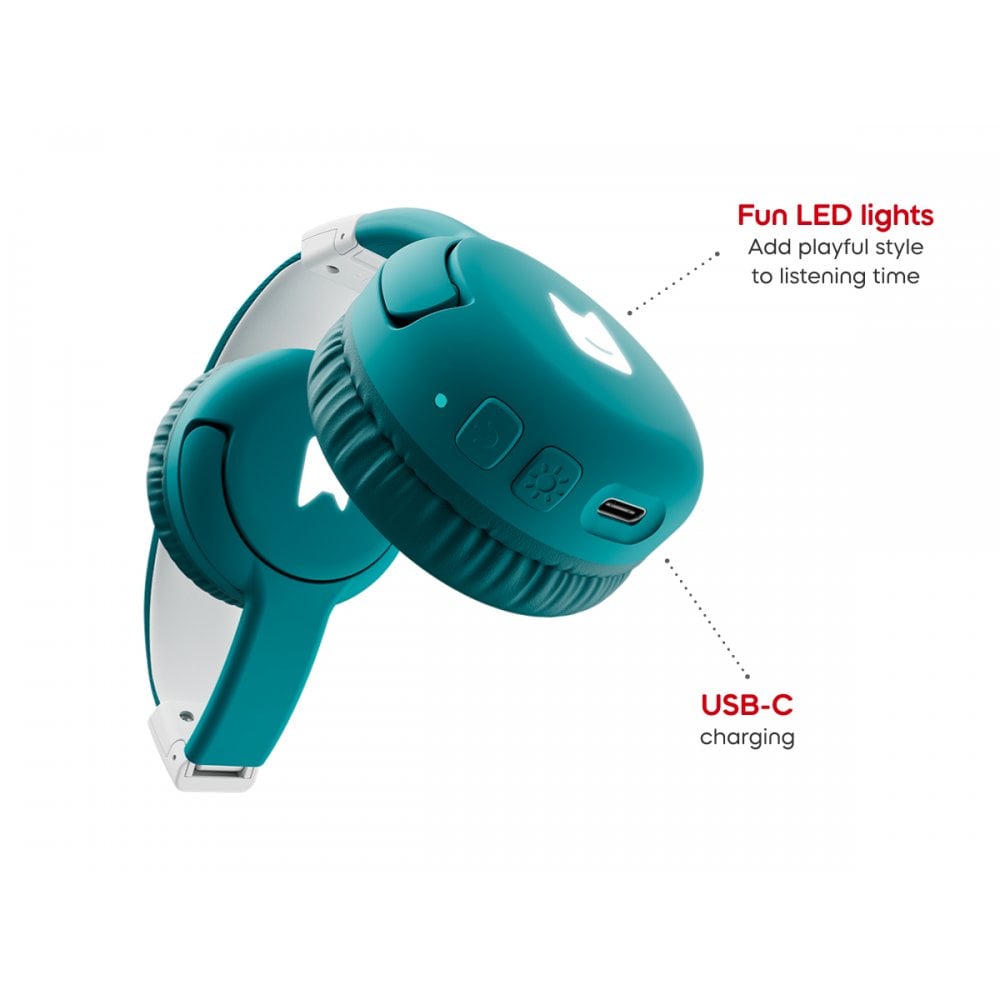 Tonies Bluetooth Headphones - Tropical Teal - Beanie Games