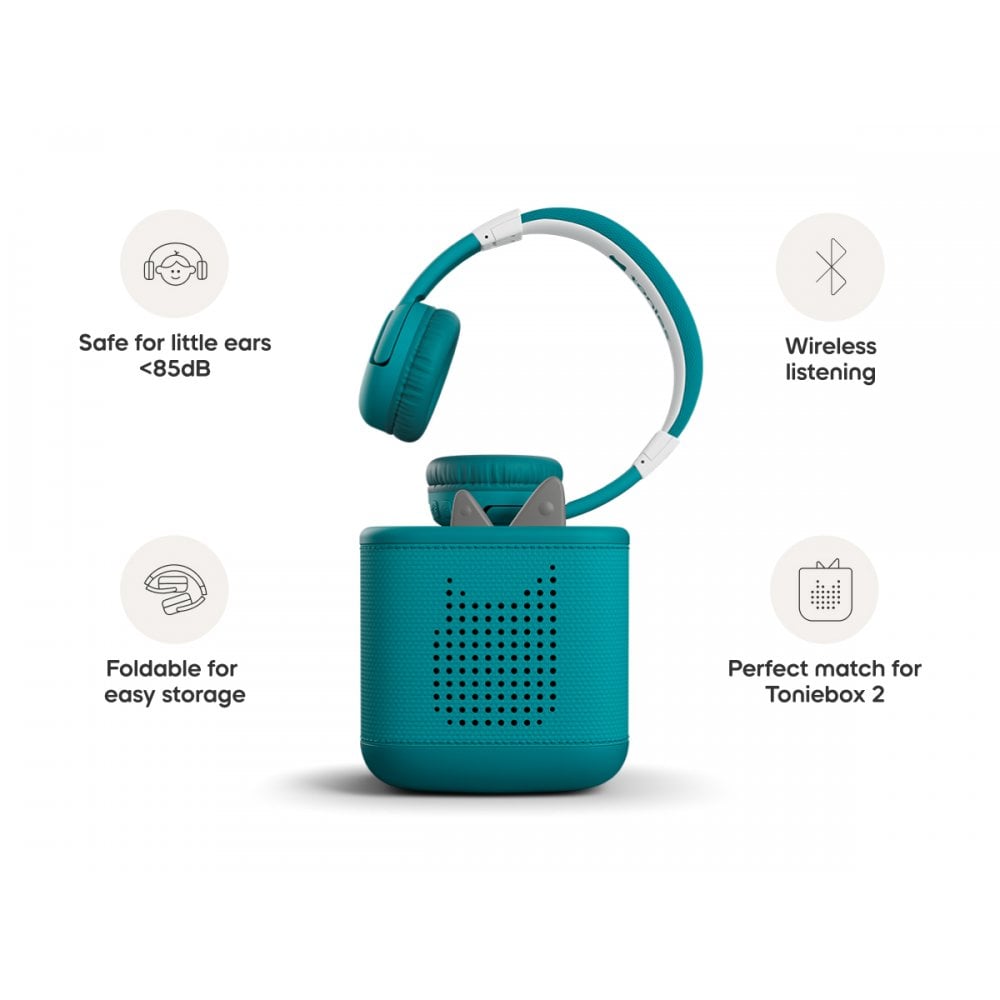 Tonies Bluetooth Headphones - Tropical Teal - Beanie Games
