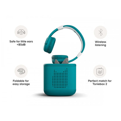 Tonies Bluetooth Headphones - Tropical Teal - Beanie Games